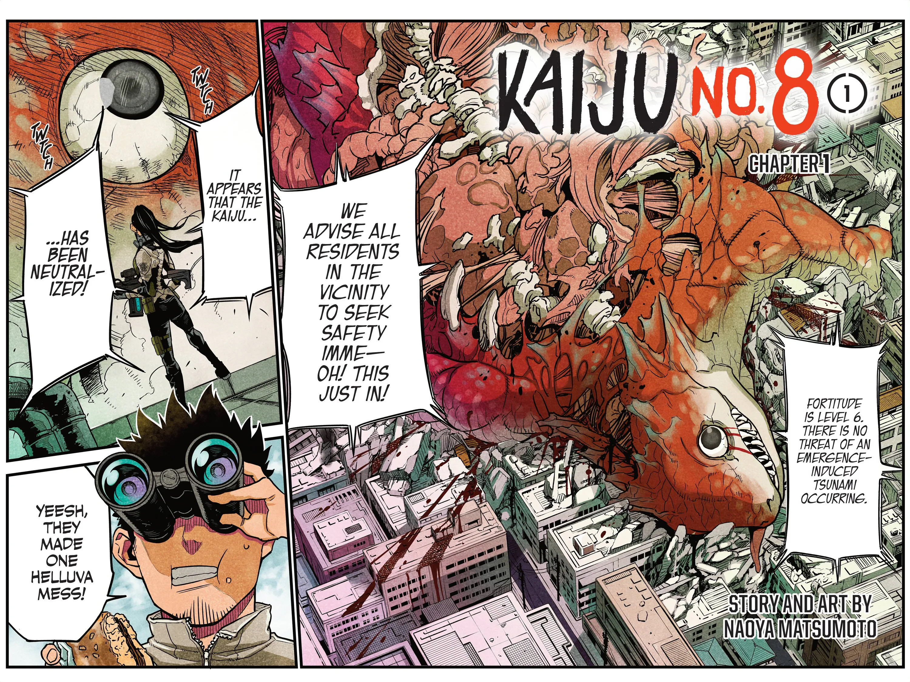 Kaiju No 8 Manga β Chapter Vol 1 β Page 3