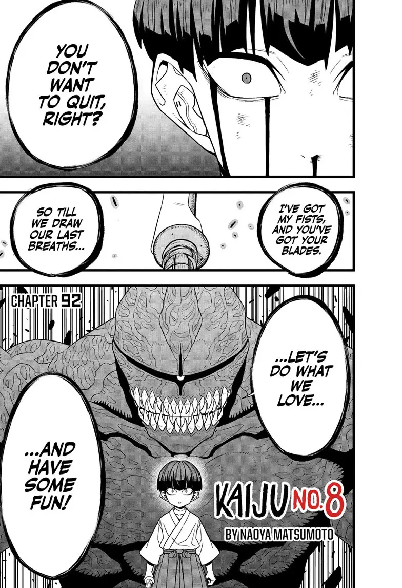 Kaiju No 8 Manga β Chapter 92 β Page 1