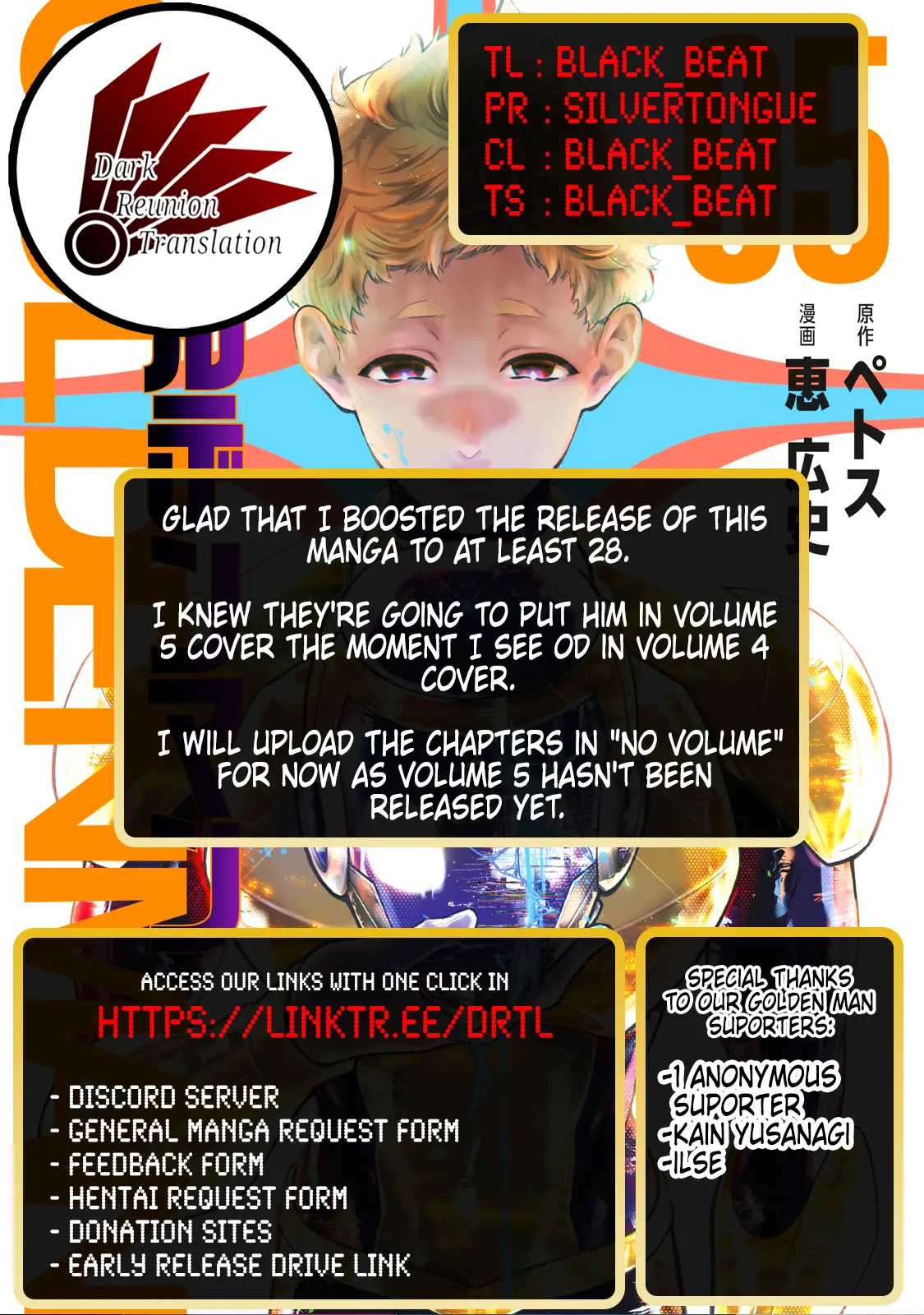 GOLDEN MAN Manga β Chapter 32 β Page 19