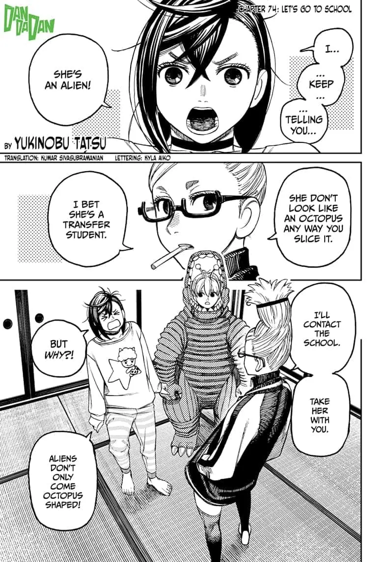 Dandadan Manga — Chapter 74 — Page 1