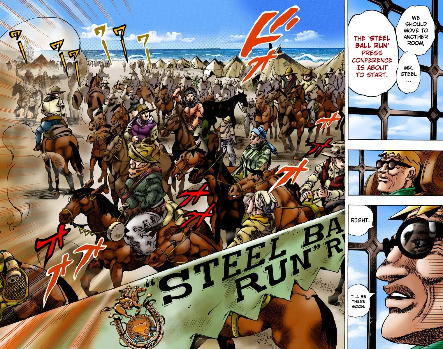 JoJo's Bizarre Adventure Steel Ball Run Colored Manga — Chapter 1 — Page 25