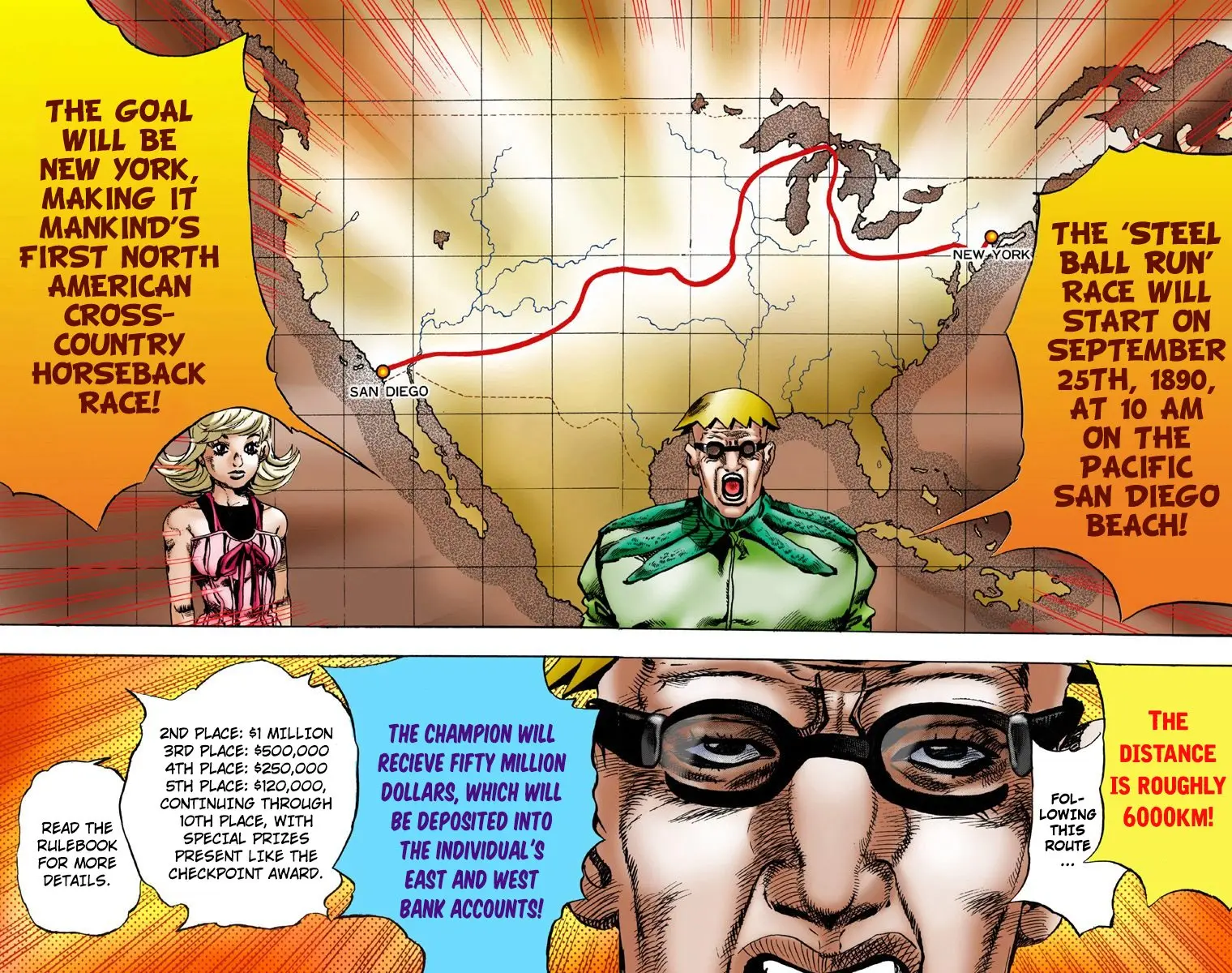 JoJo's Bizarre Adventure Steel Ball Run Colored Manga — Chapter 1 — Page 29