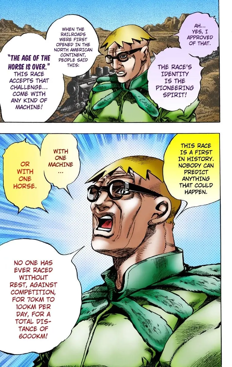 JoJo's Bizarre Adventure Steel Ball Run Colored Manga — Chapter 1 — Page 31