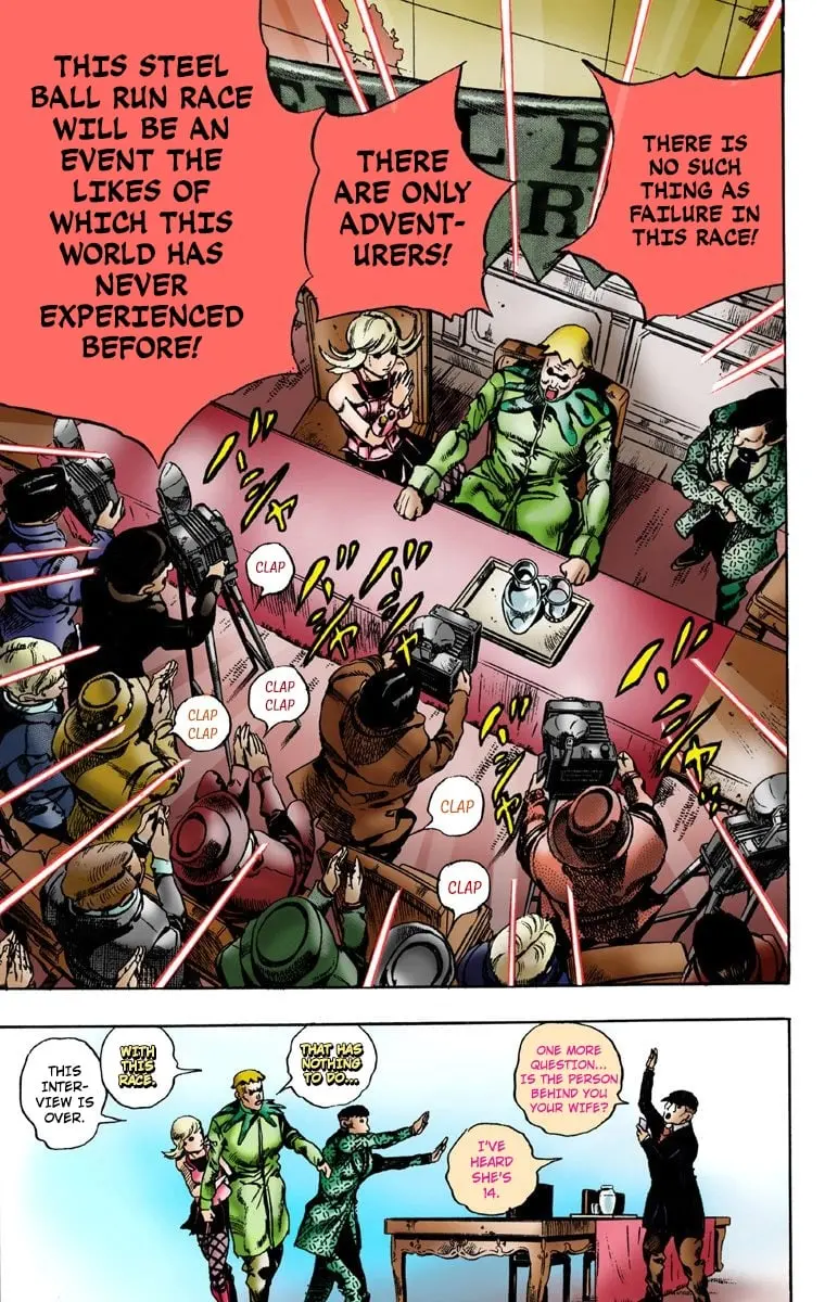 JoJo's Bizarre Adventure Steel Ball Run Colored Manga — Chapter 1 — Page 37