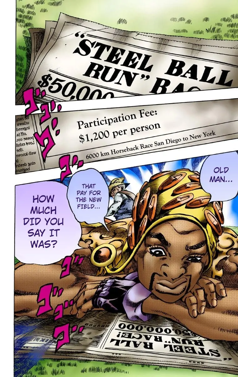JoJo's Bizarre Adventure Steel Ball Run Colored Manga β Chapter 2 β Page 8