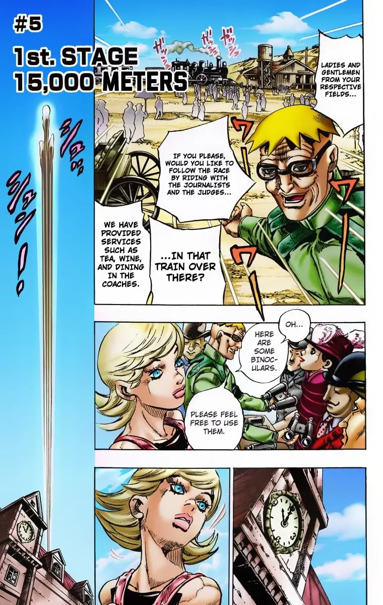 JoJo's Bizarre Adventure Steel Ball Run Colored Manga — Chapter 5 — Page 1