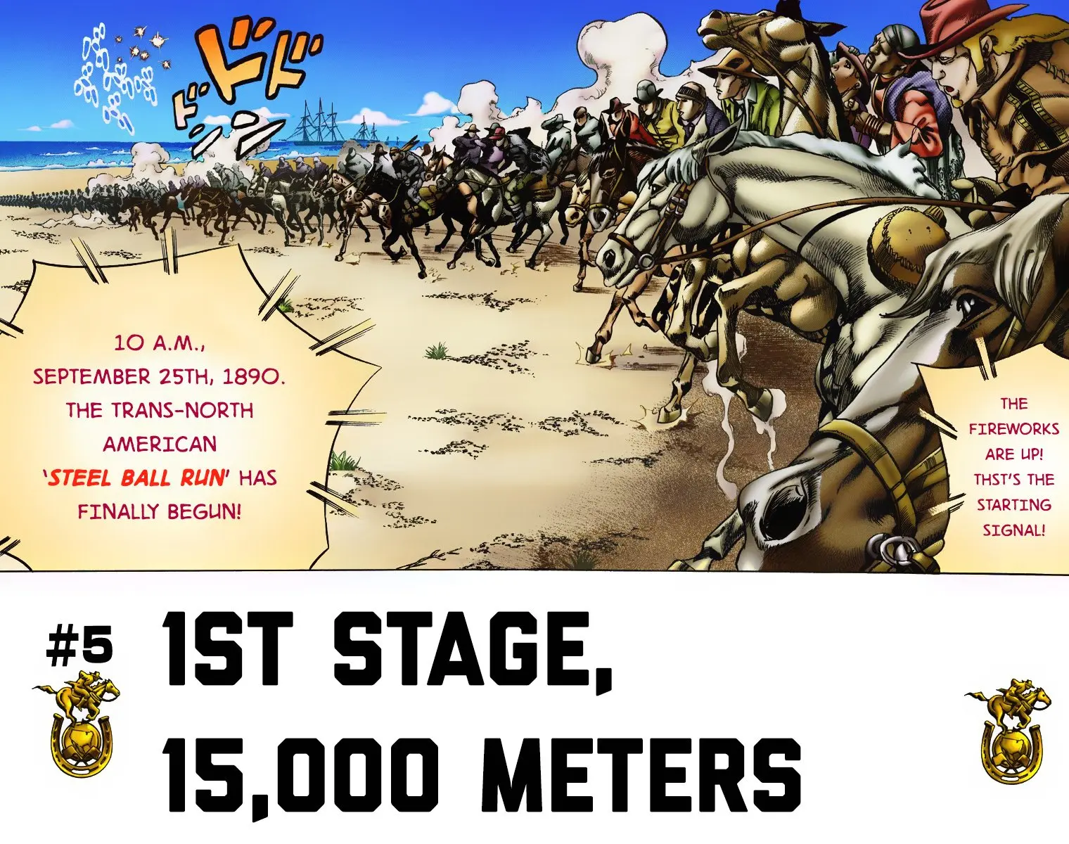 JoJo's Bizarre Adventure Steel Ball Run Colored Manga — Chapter 5 — Page 2