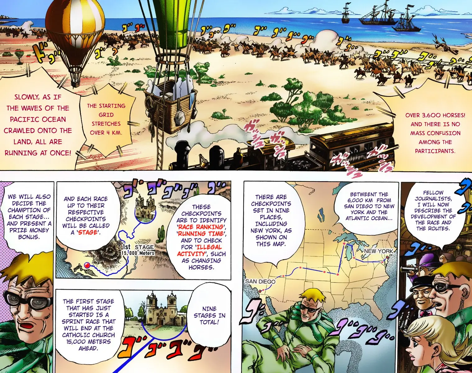 JoJo's Bizarre Adventure Steel Ball Run Colored Manga — Chapter 5 — Page 3