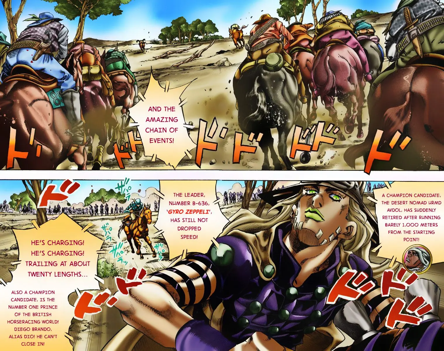 JoJo's Bizarre Adventure Steel Ball Run Colored Manga β Chapter 6 β Page 3