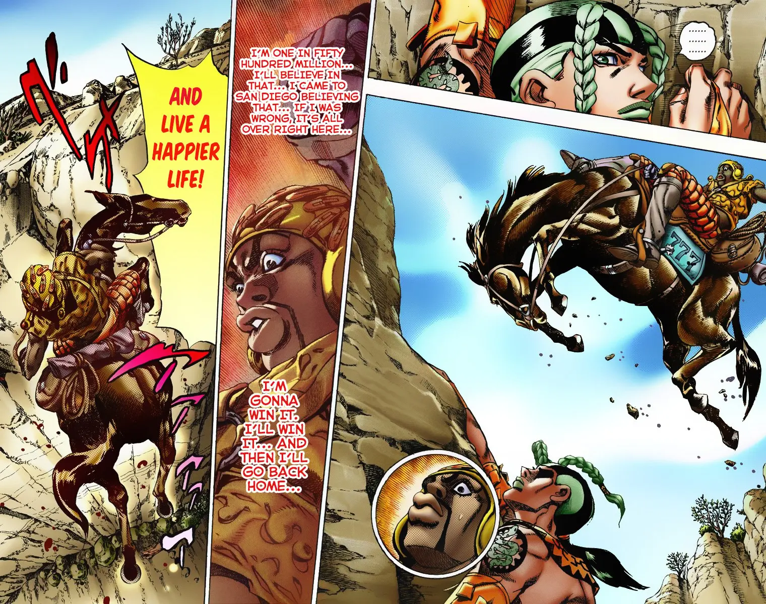 JoJo's Bizarre Adventure Steel Ball Run Colored Manga — Chapter 7 — Page 9