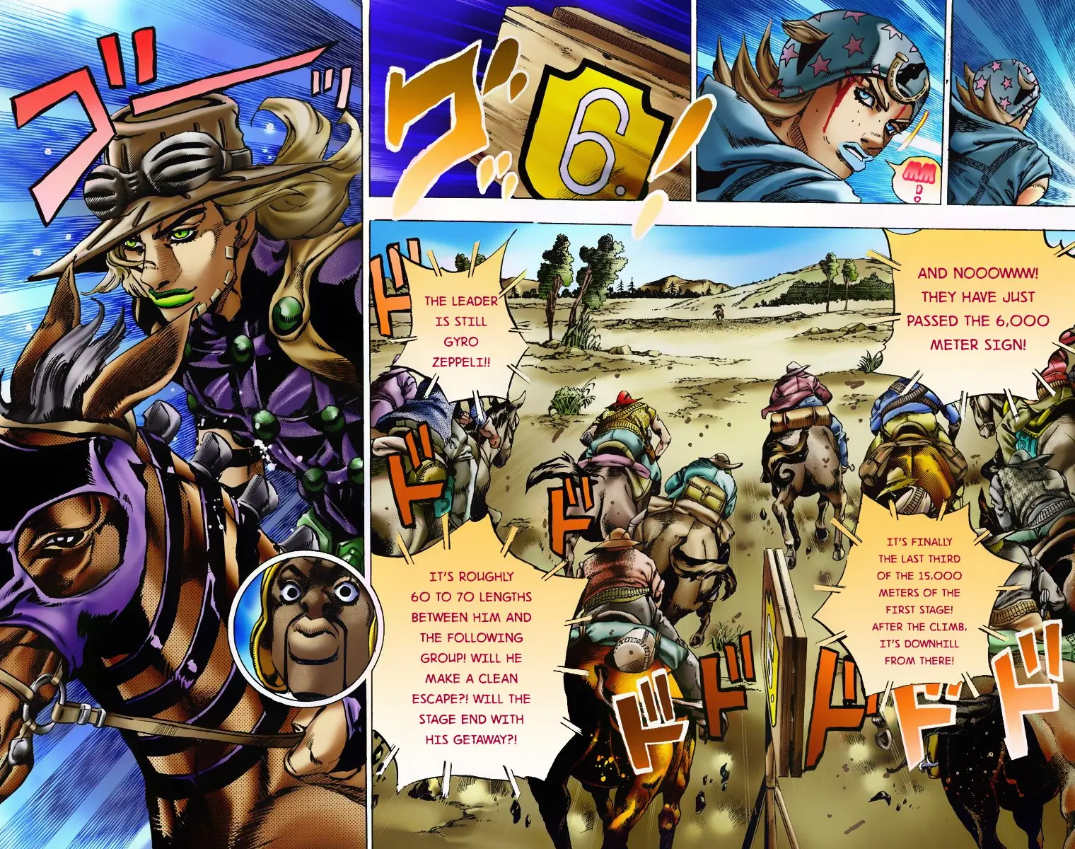JoJo's Bizarre Adventure Steel Ball Run Colored Manga — Chapter 7 — Page 14
