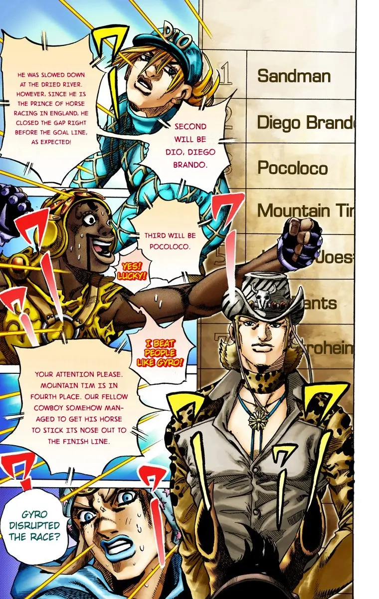 JoJo's Bizarre Adventure Steel Ball Run Colored Manga — Chapter 12 — Page 14
