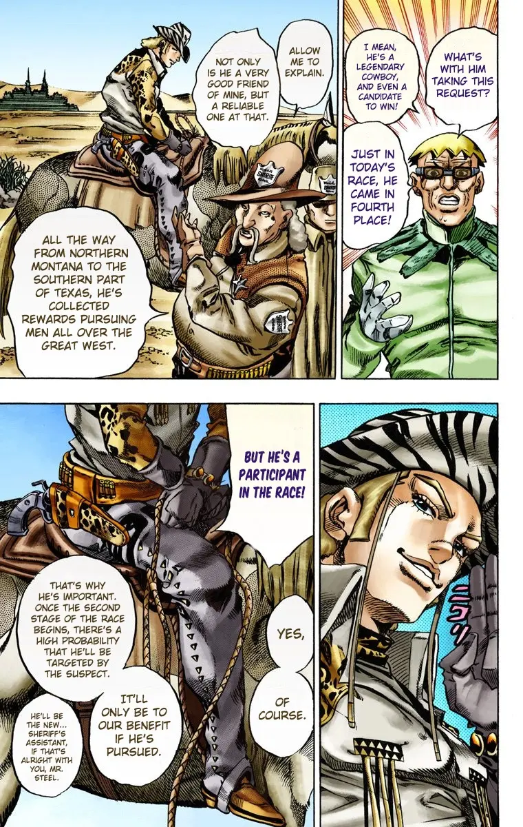 JoJo's Bizarre Adventure Steel Ball Run Colored Manga — Chapter 13 — Page 7