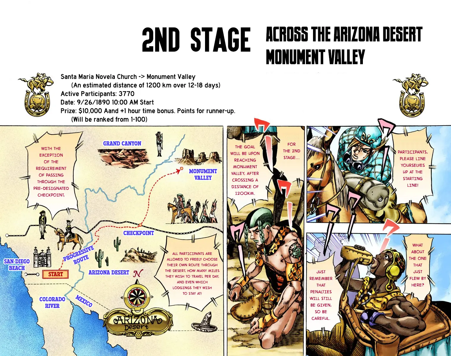 JoJo's Bizarre Adventure Steel Ball Run Colored Manga — Chapter 13 — Page 16