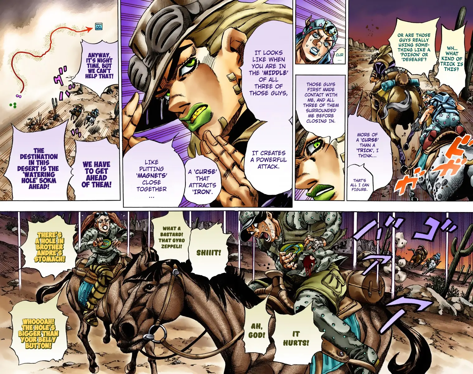JoJo's Bizarre Adventure Steel Ball Run Colored Manga — Chapter 17 — Page 3