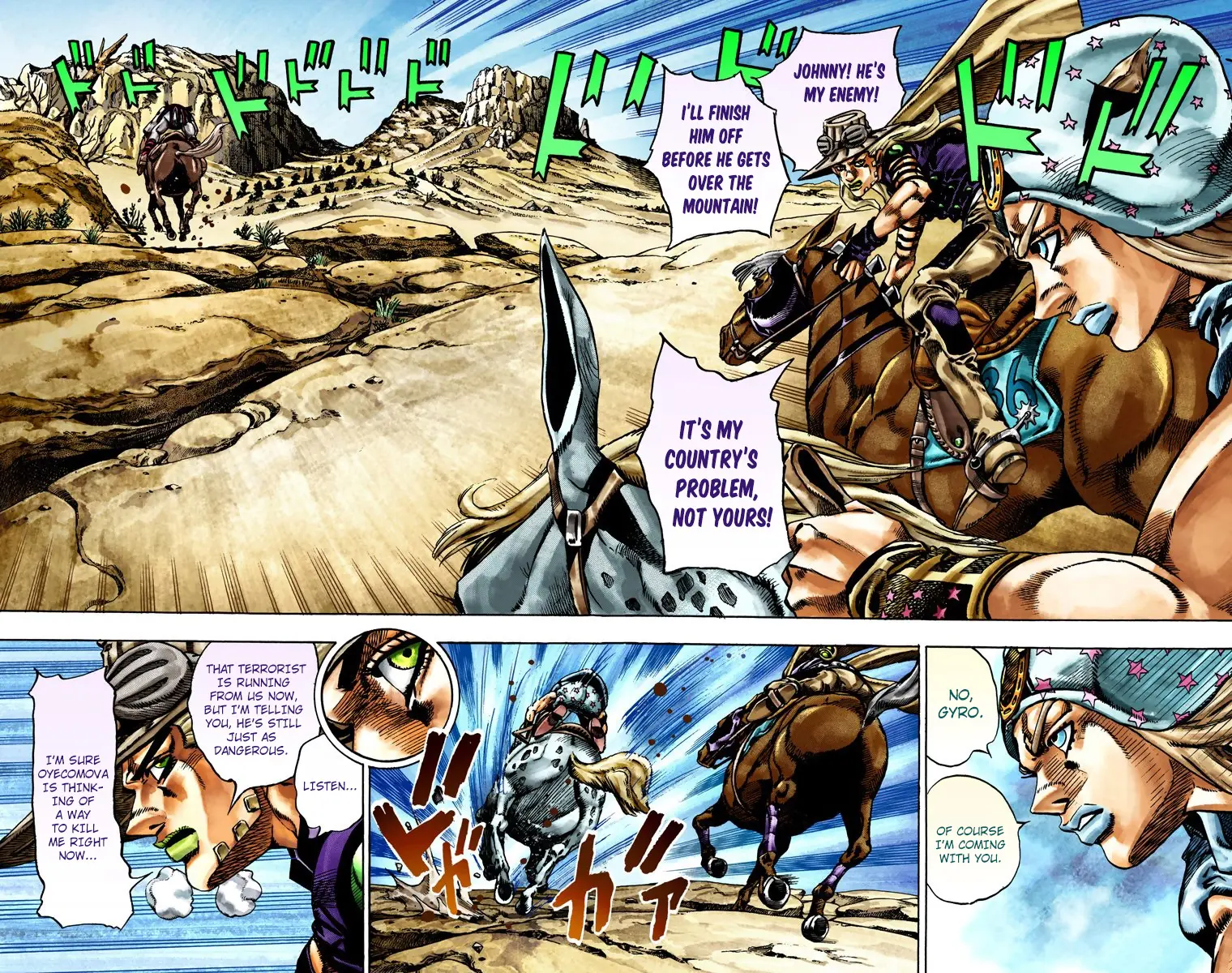 JoJo's Bizarre Adventure Steel Ball Run Colored Manga β Chapter 23 β Page 3