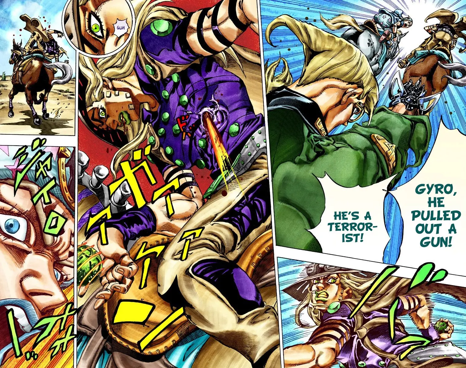JoJo's Bizarre Adventure Steel Ball Run Colored Manga — Chapter 25 — Page 9