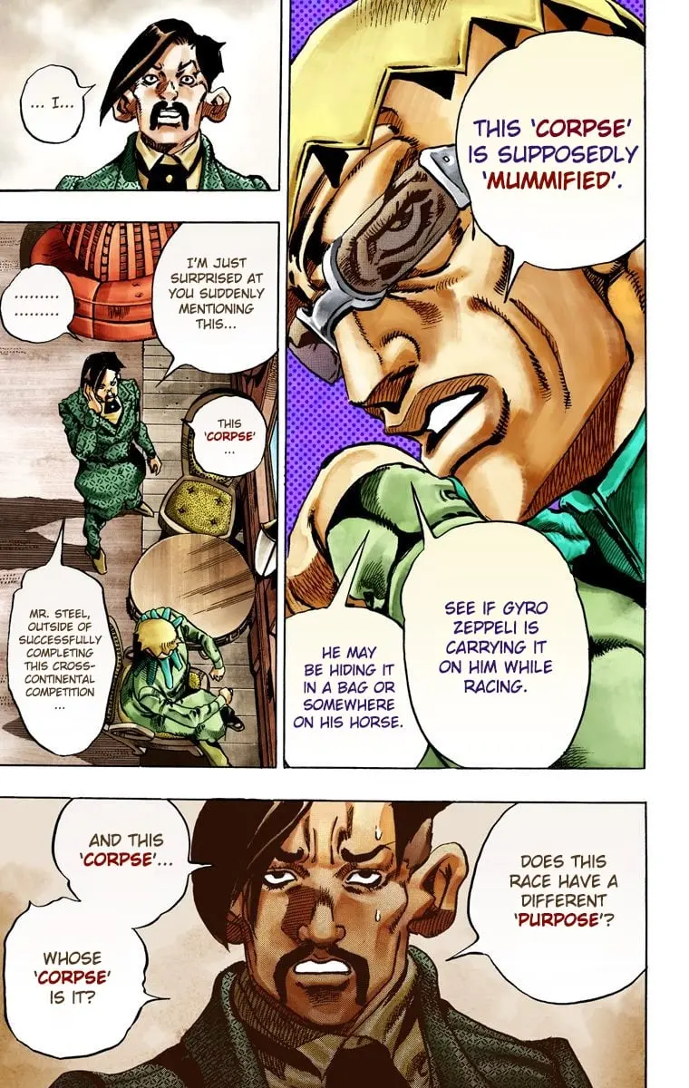 JoJo's Bizarre Adventure Steel Ball Run Colored Manga — Chapter 25 — Page 30