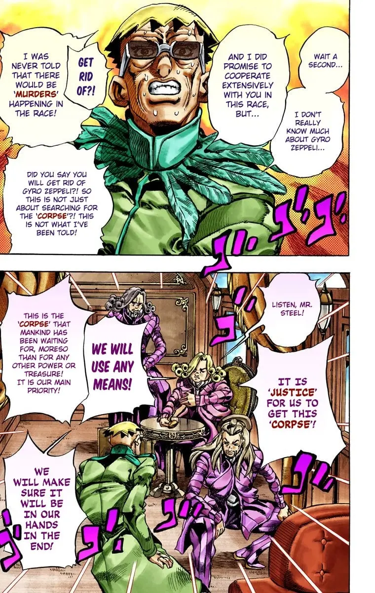 JoJo's Bizarre Adventure Steel Ball Run Colored Manga — Chapter 25 — Page 34