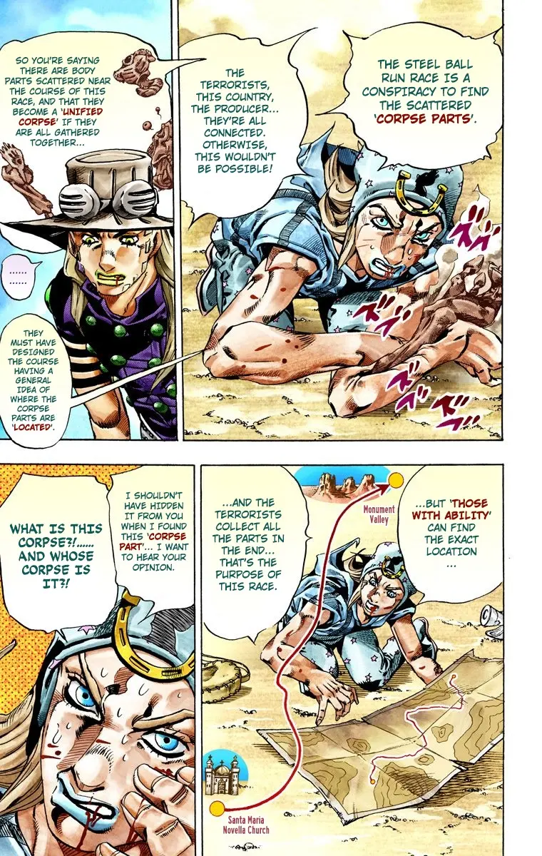 JoJo's Bizarre Adventure Steel Ball Run Colored Manga — Chapter 27 — Page 43