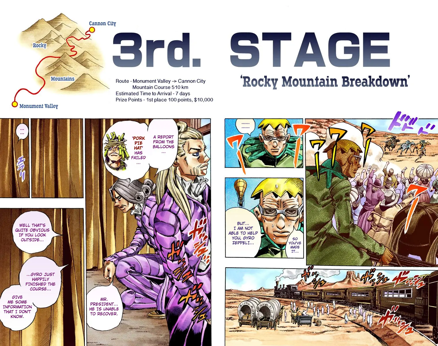 JoJo's Bizarre Adventure Steel Ball Run Colored Manga — Chapter 28 — Page 12