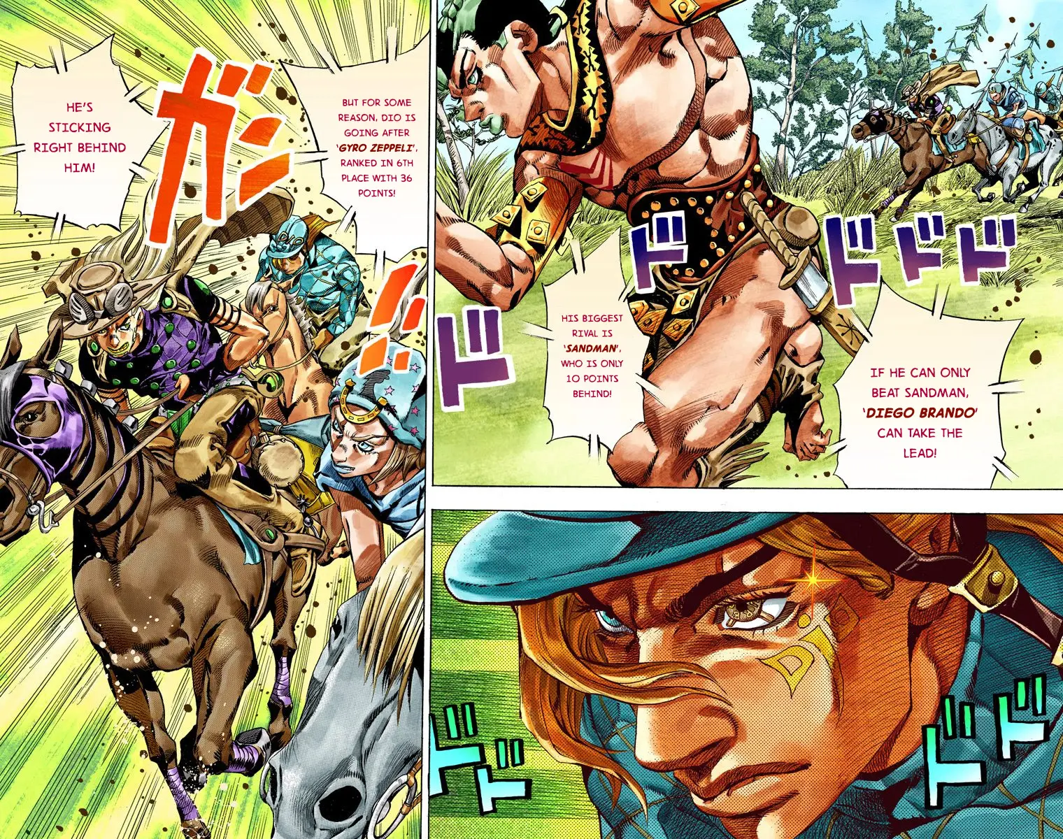 JoJo's Bizarre Adventure Steel Ball Run Colored Manga — Chapter 32 — Page 4