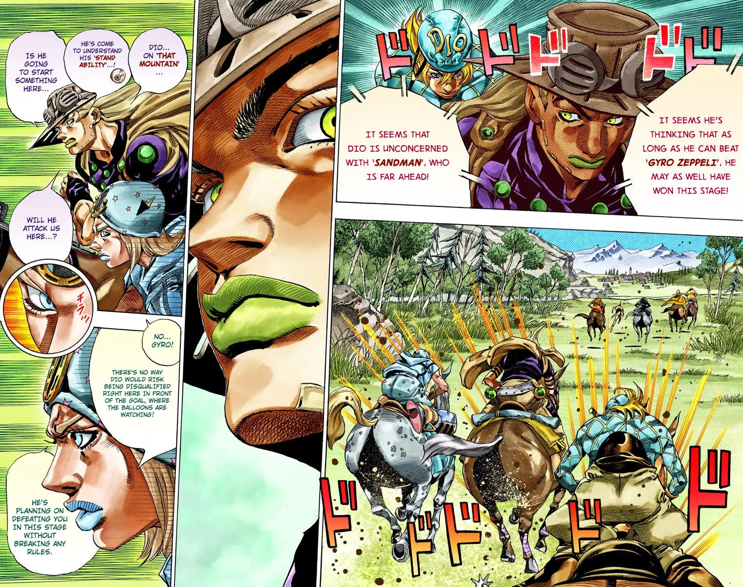 JoJo's Bizarre Adventure Steel Ball Run Colored Manga — Chapter 32 — Page 5