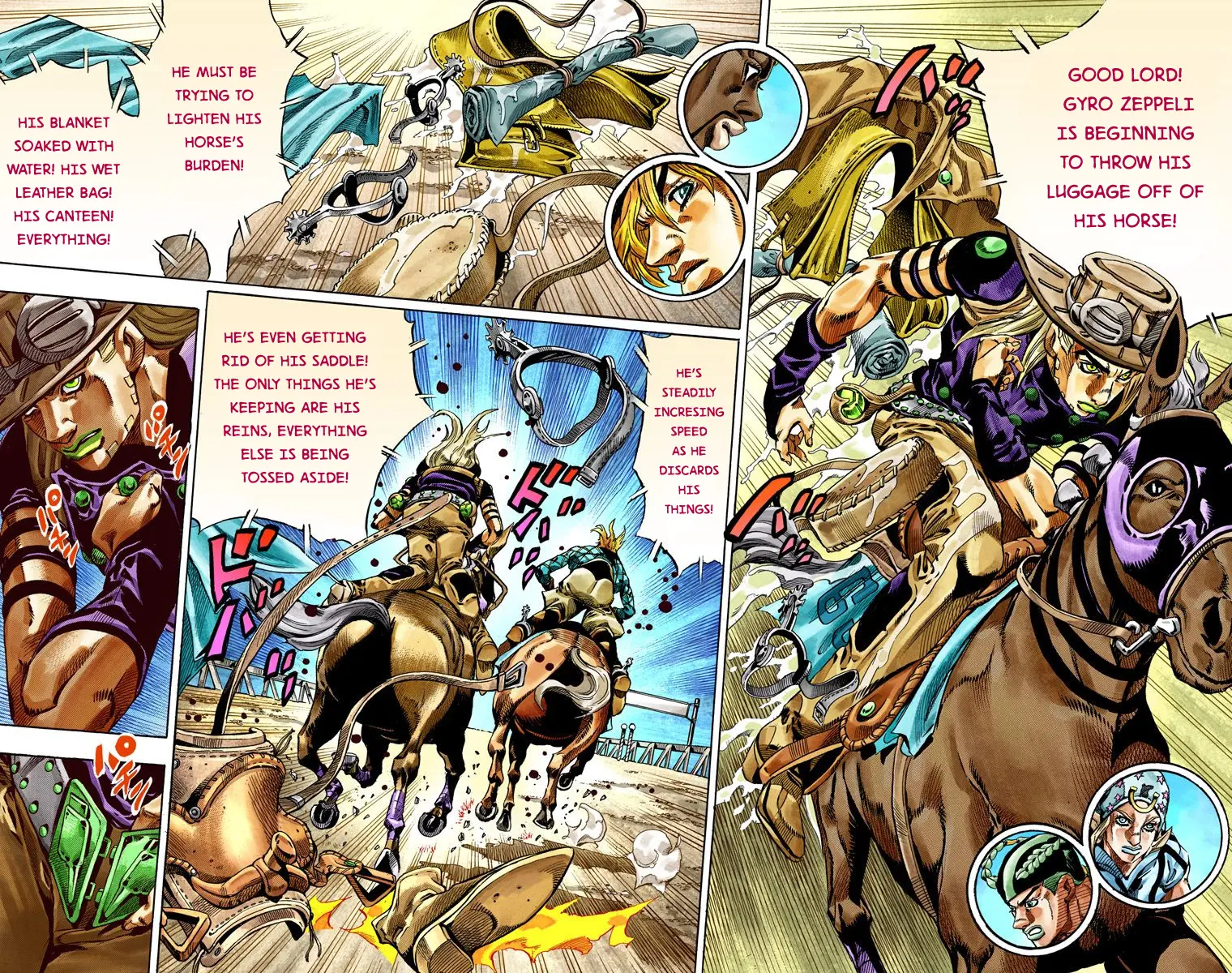 JoJo's Bizarre Adventure Steel Ball Run Colored Manga — Chapter 32 — Page 27