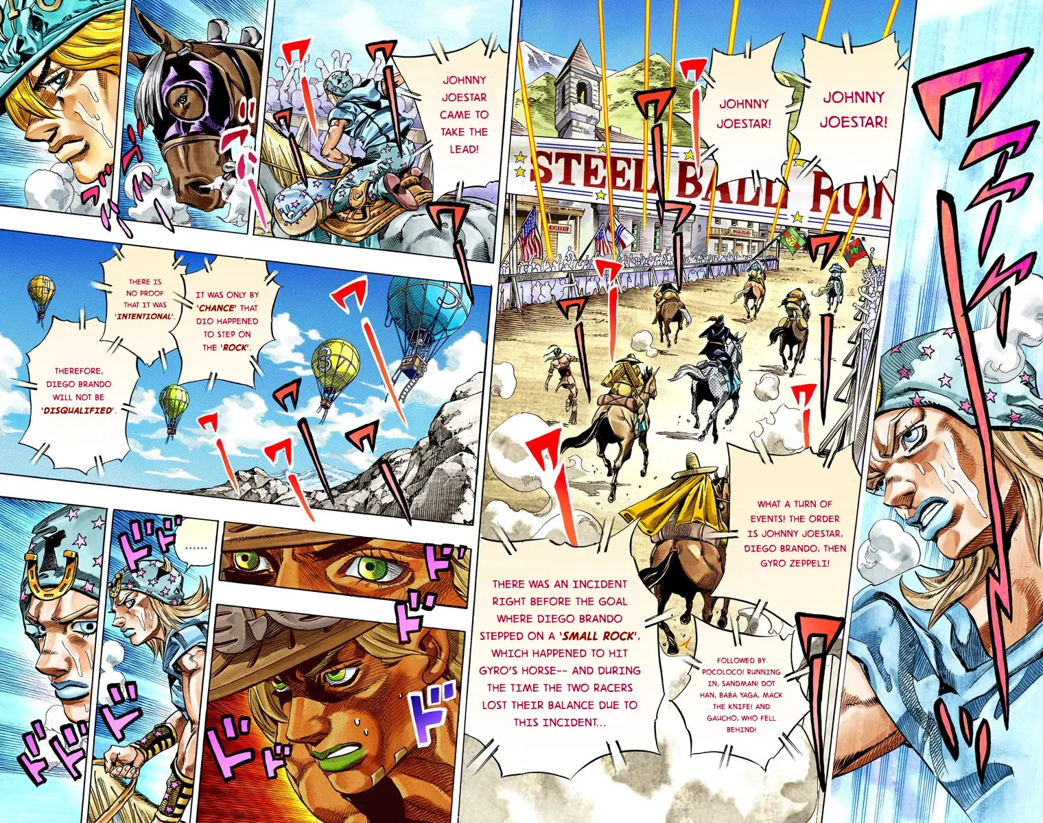 JoJo's Bizarre Adventure Steel Ball Run Colored Manga — Chapter 32 — Page 36