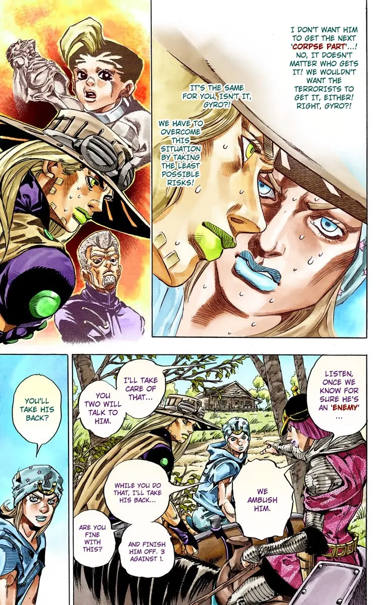 JoJo's Bizarre Adventure Steel Ball Run Colored Manga β Chapter 34 β Page 13