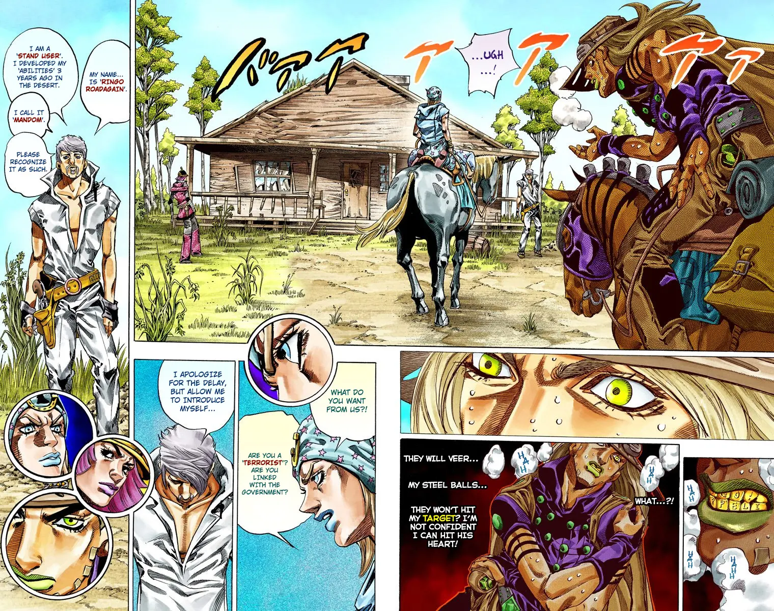 JoJo's Bizarre Adventure Steel Ball Run Colored Manga β Chapter 34 β Page 28