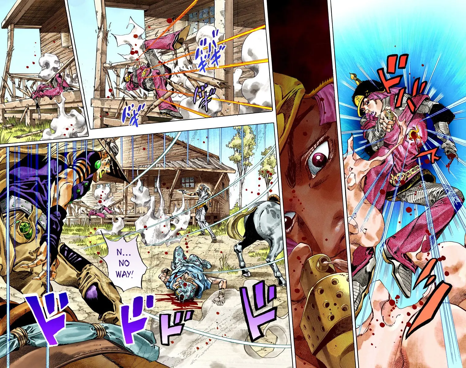JoJo's Bizarre Adventure Steel Ball Run Colored Manga β Chapter 34 β Page 46