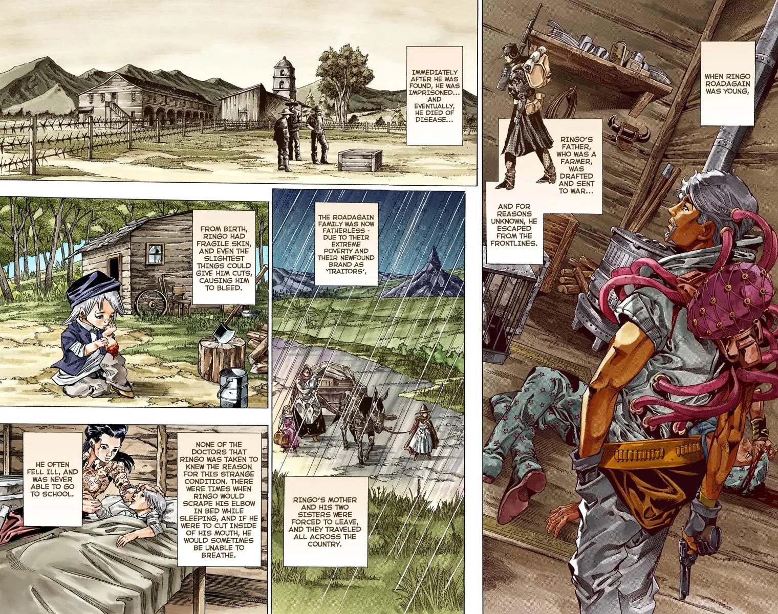 JoJo's Bizarre Adventure Steel Ball Run Colored Manga β Chapter 35 β Page 3