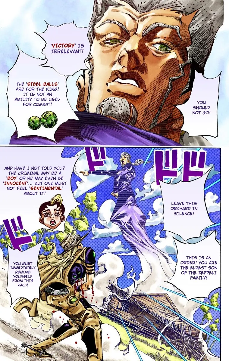 JoJo's Bizarre Adventure Steel Ball Run Colored Manga β Chapter 35 β Page 17