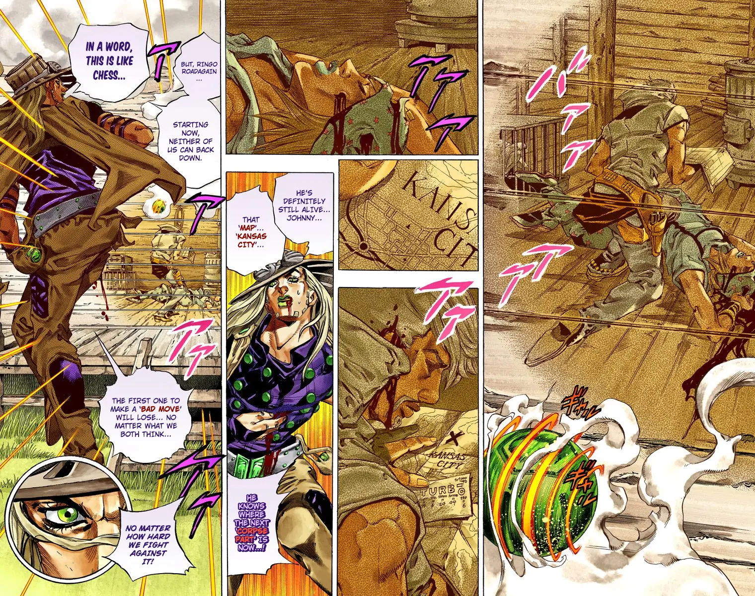 JoJo's Bizarre Adventure Steel Ball Run Colored Manga β Chapter 35 β Page 20