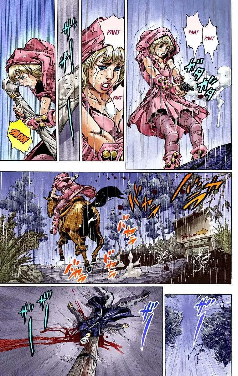 JoJo's Bizarre Adventure Steel Ball Run Colored Manga β Chapter 38 β Page 15