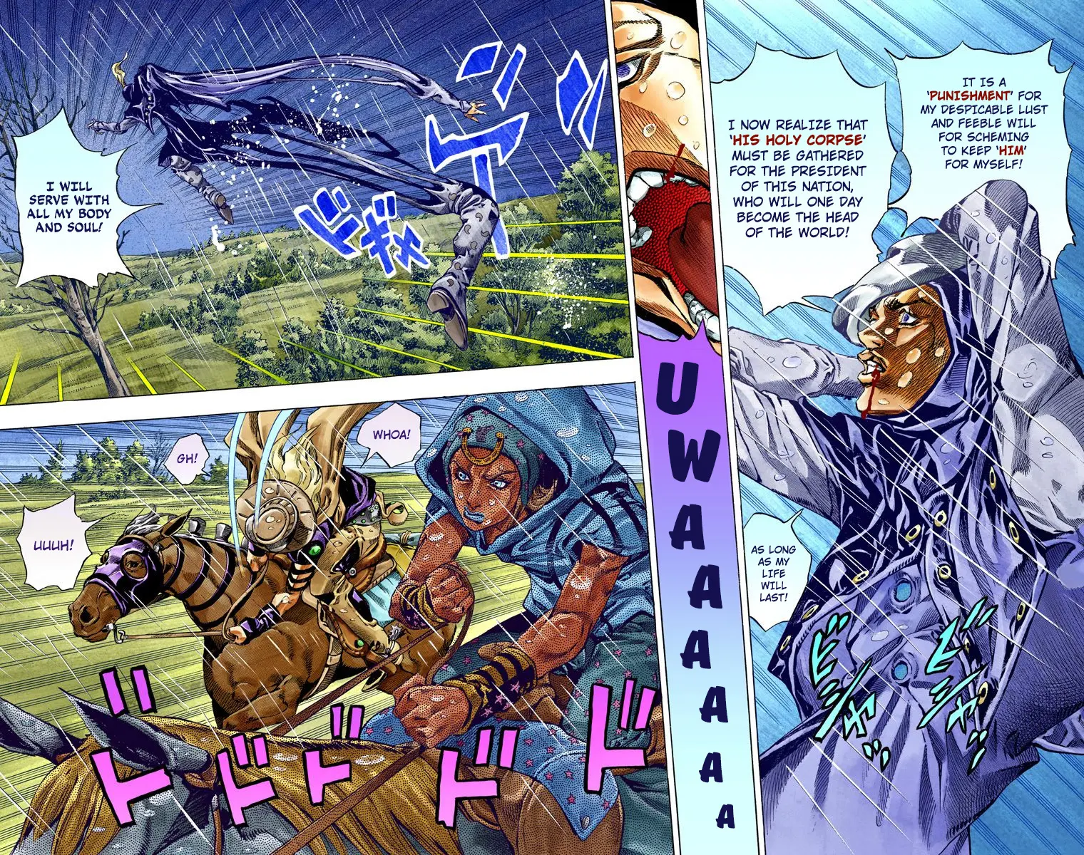 JoJo's Bizarre Adventure Steel Ball Run Colored Manga β Chapter 38 β Page 18