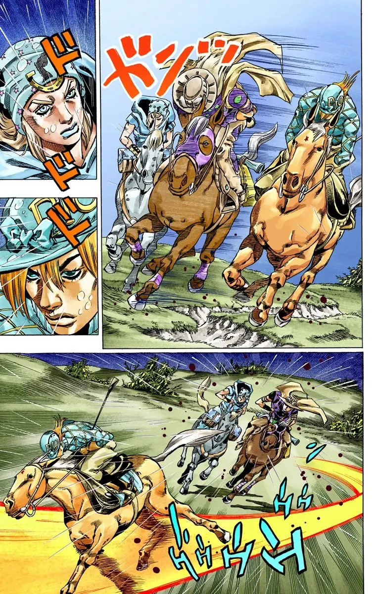JoJo's Bizarre Adventure Steel Ball Run Colored Manga β Chapter 38 β Page 34