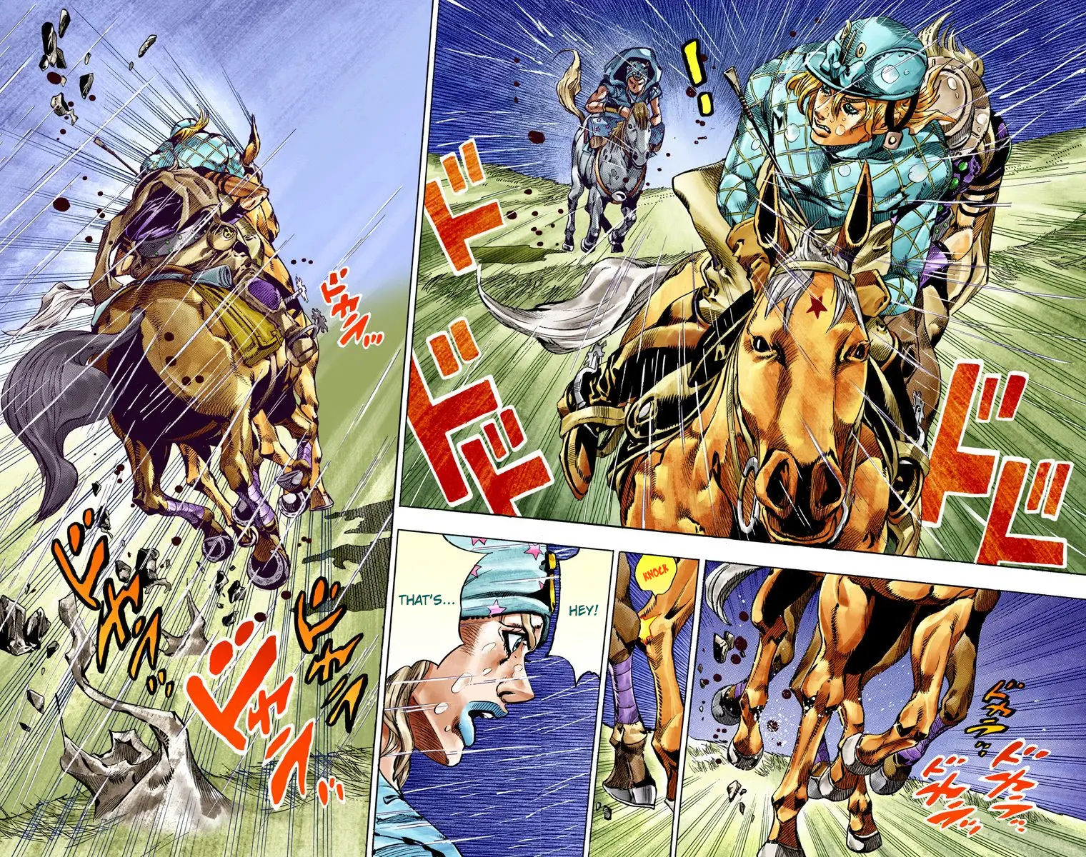 JoJo's Bizarre Adventure Steel Ball Run Colored Manga β Chapter 38 β Page 44