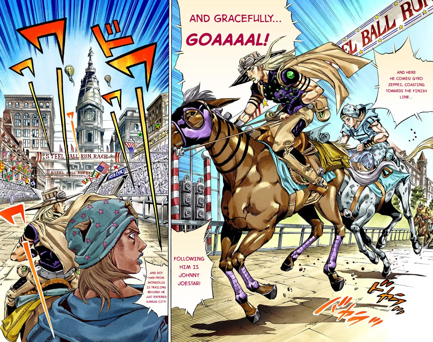 JoJo's Bizarre Adventure Steel Ball Run Colored Manga — Chapter 40 — Page 4