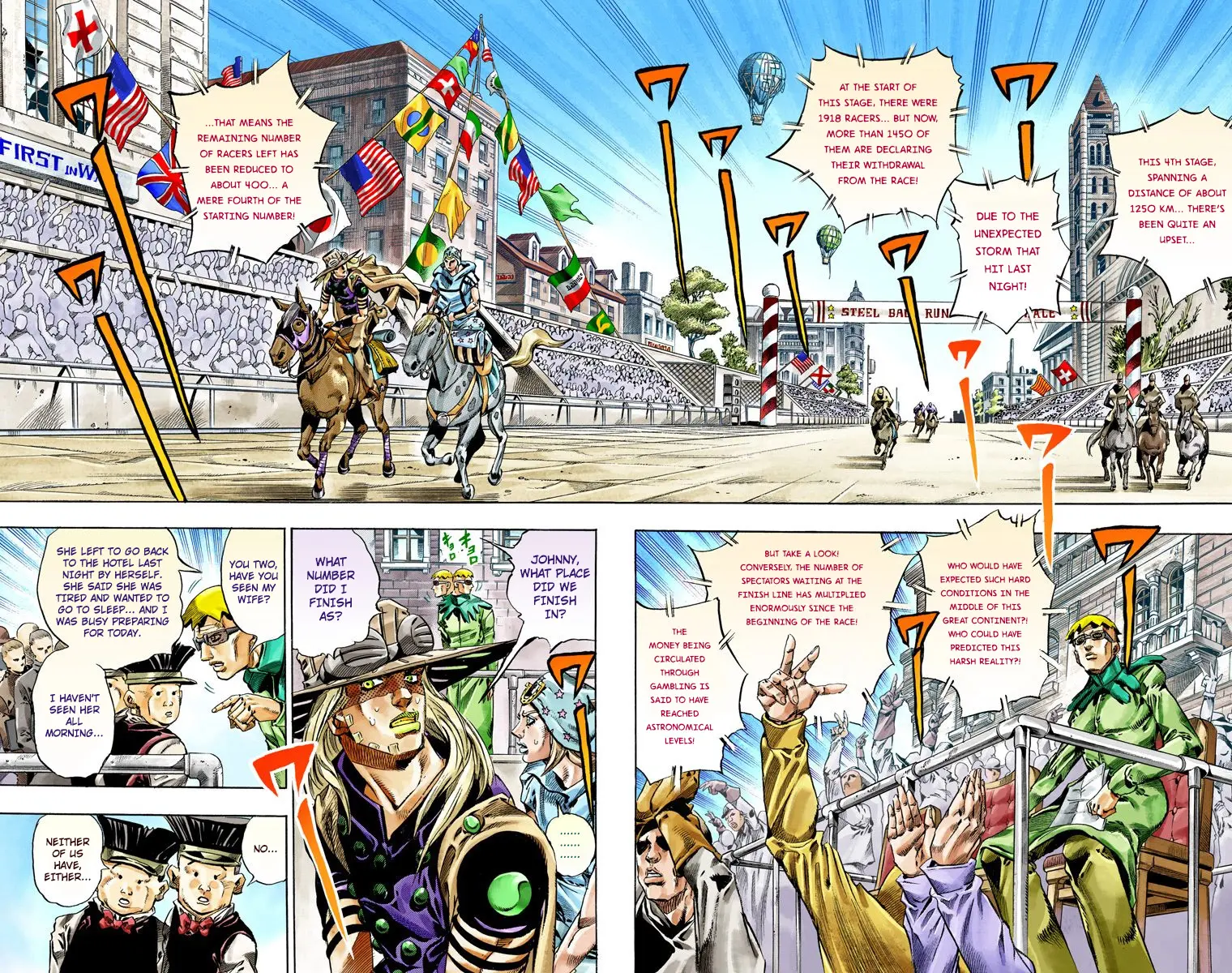 JoJo's Bizarre Adventure Steel Ball Run Colored Manga — Chapter 40 — Page 5