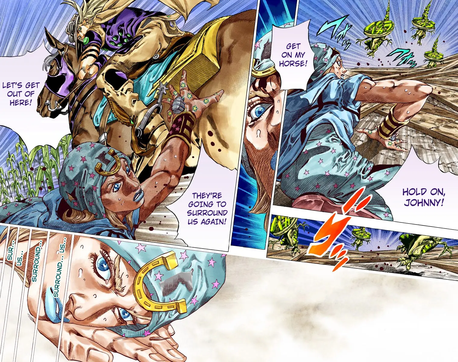 JoJo's Bizarre Adventure Steel Ball Run Colored Manga β Chapter 42 β Page 3