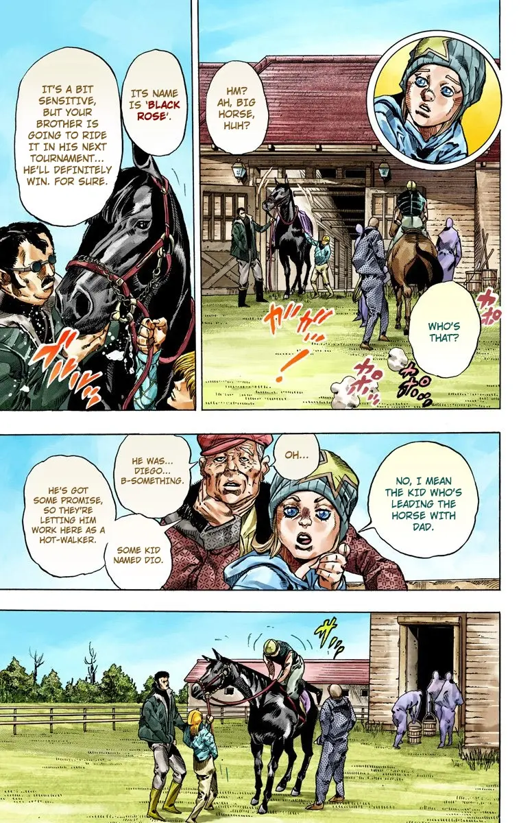 JoJo's Bizarre Adventure Steel Ball Run Colored Manga β Chapter 42 β Page 13