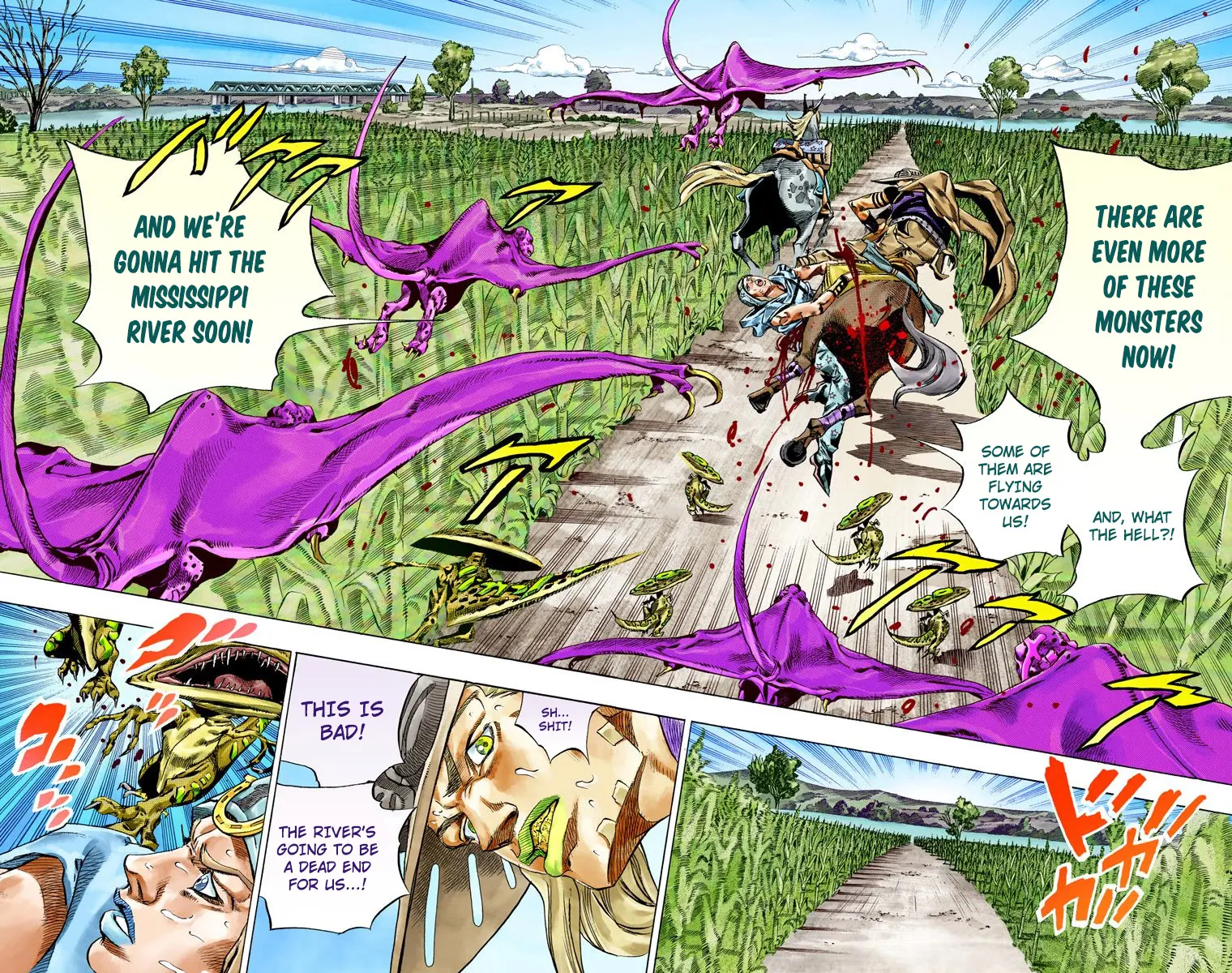 JoJo's Bizarre Adventure Steel Ball Run Colored Manga β Chapter 42 β Page 35