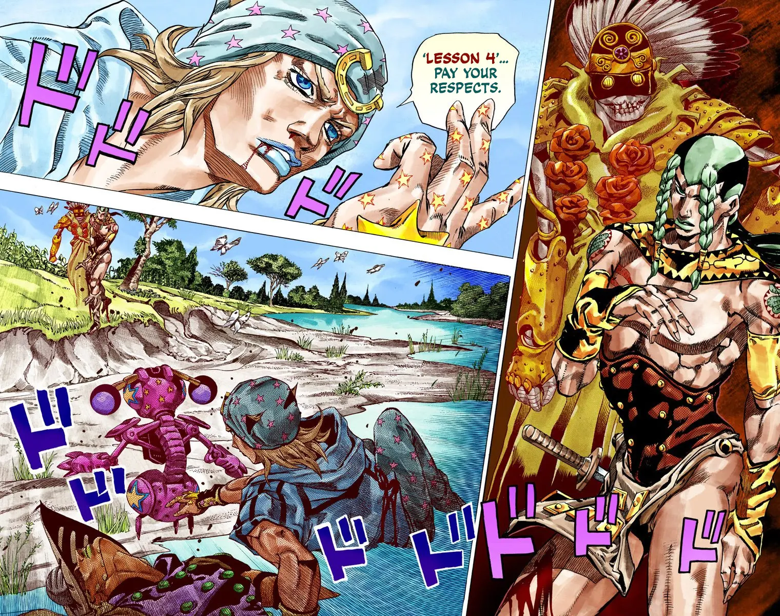 JoJo's Bizarre Adventure Steel Ball Run Colored Manga β Chapter 44 β Page 22