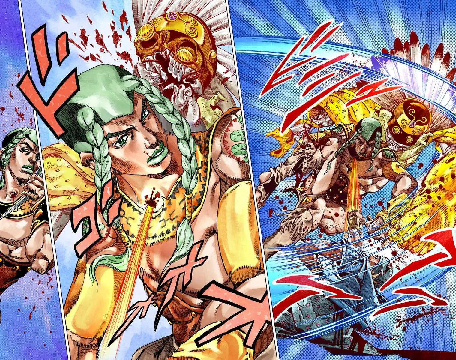 JoJo's Bizarre Adventure Steel Ball Run Colored Manga β Chapter 44 β Page 40