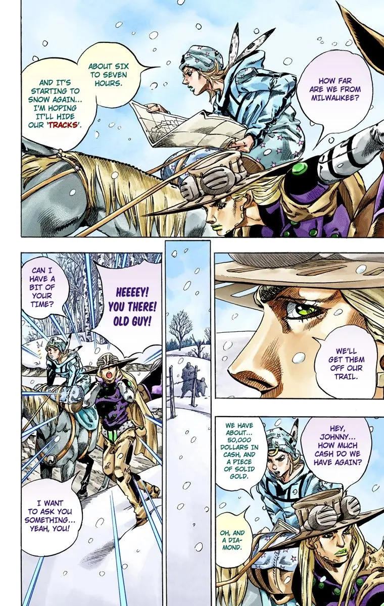 JoJo's Bizarre Adventure Steel Ball Run Colored Manga β Chapter 46 β Page 5