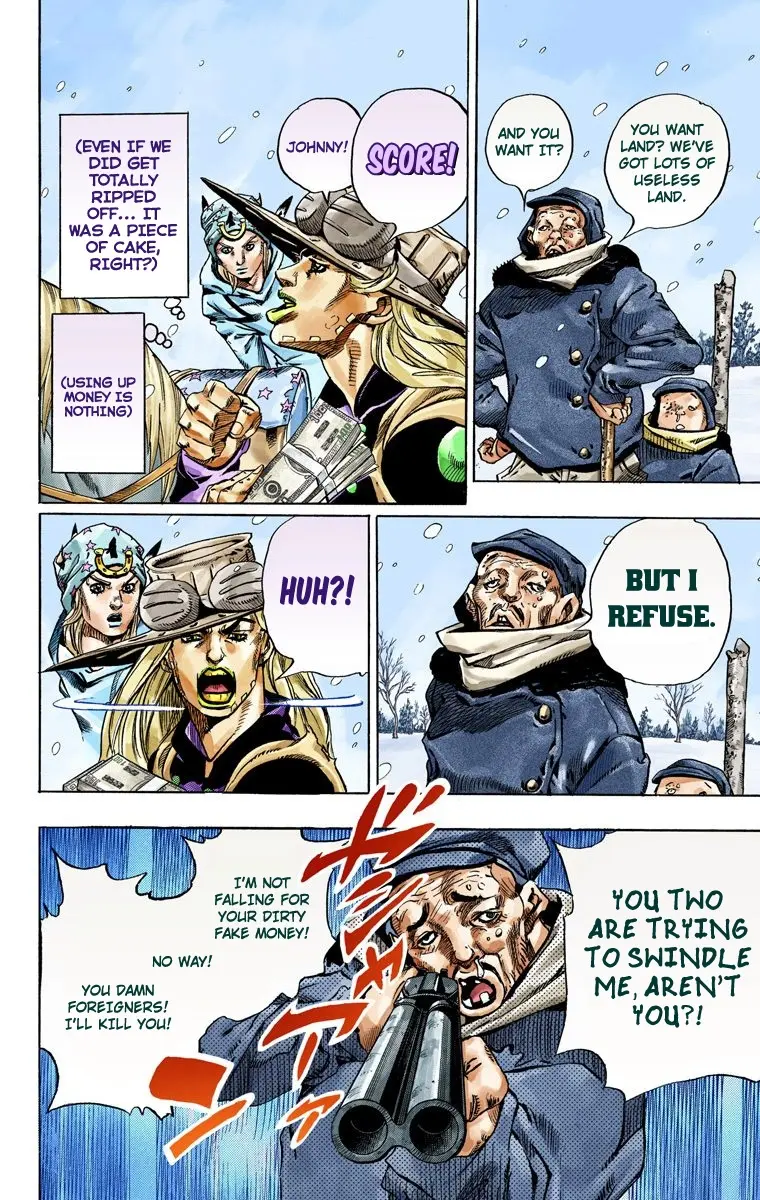 JoJo's Bizarre Adventure Steel Ball Run Colored Manga β Chapter 46 β Page 7