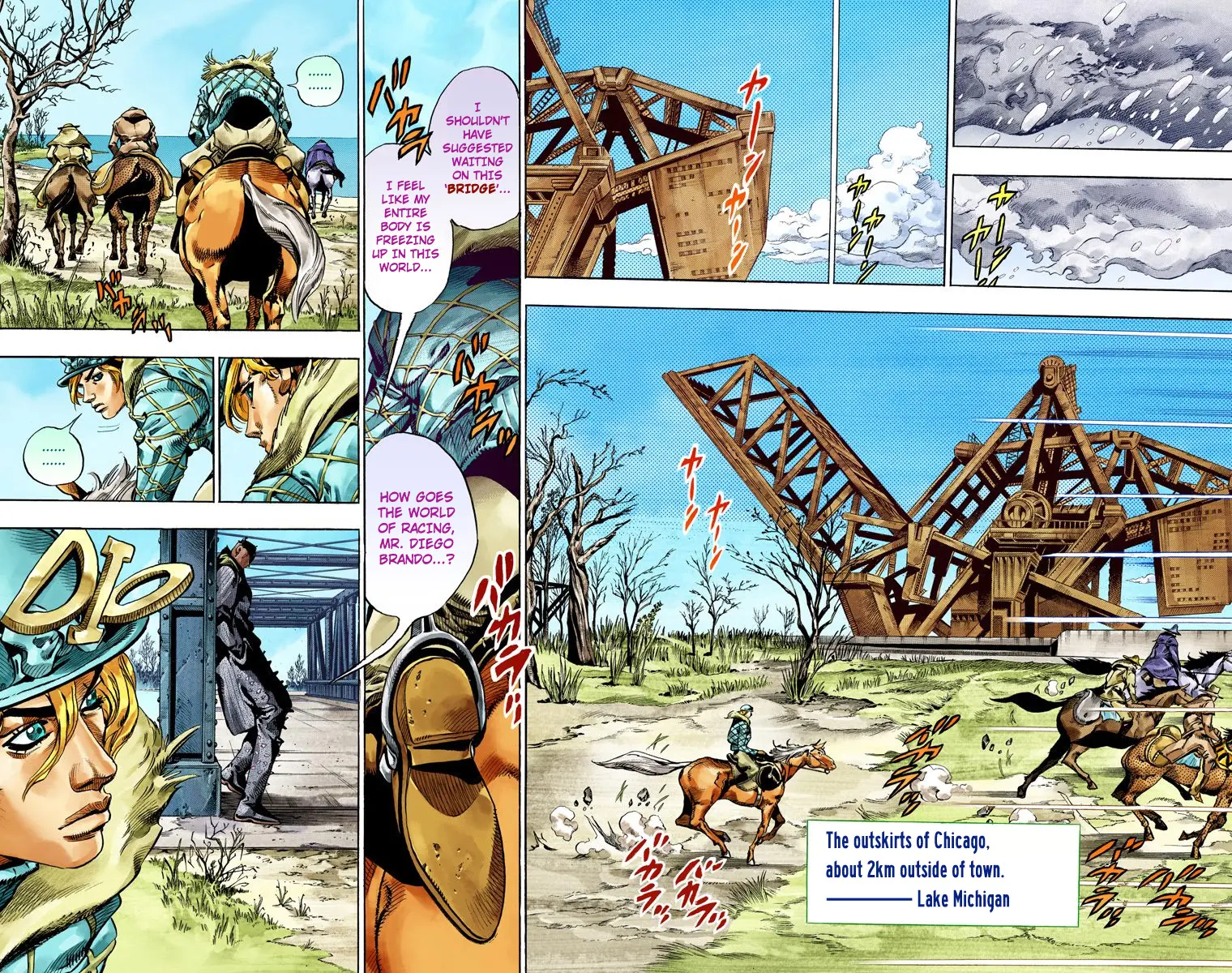 JoJo's Bizarre Adventure Steel Ball Run Colored Manga β Chapter 48 β Page 23