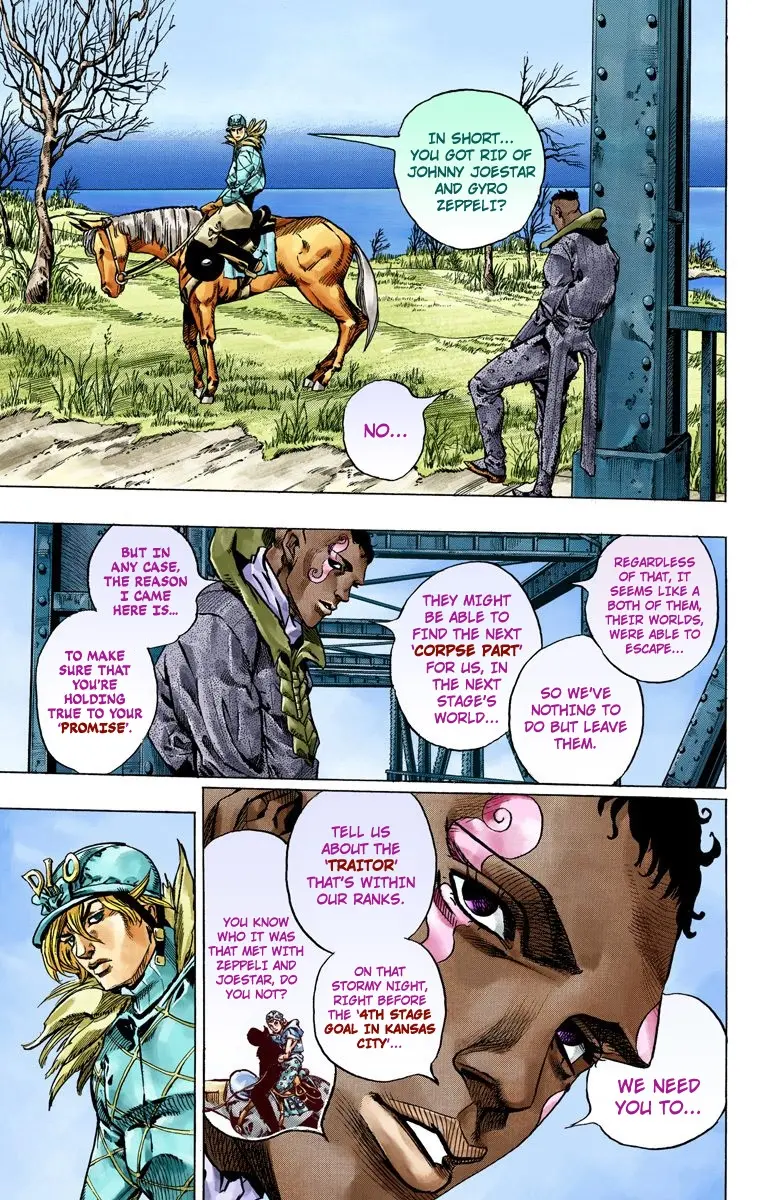 JoJo's Bizarre Adventure Steel Ball Run Colored Manga β Chapter 48 β Page 25